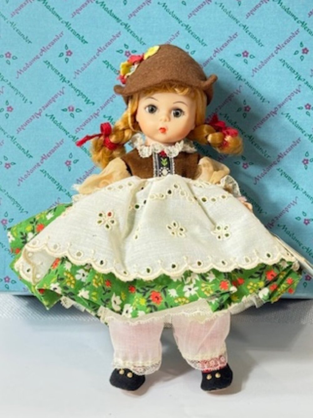 Madame Alexander restrung 8" Austria girl doll.
